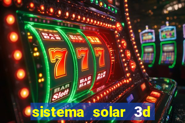 sistema solar 3d em movimento